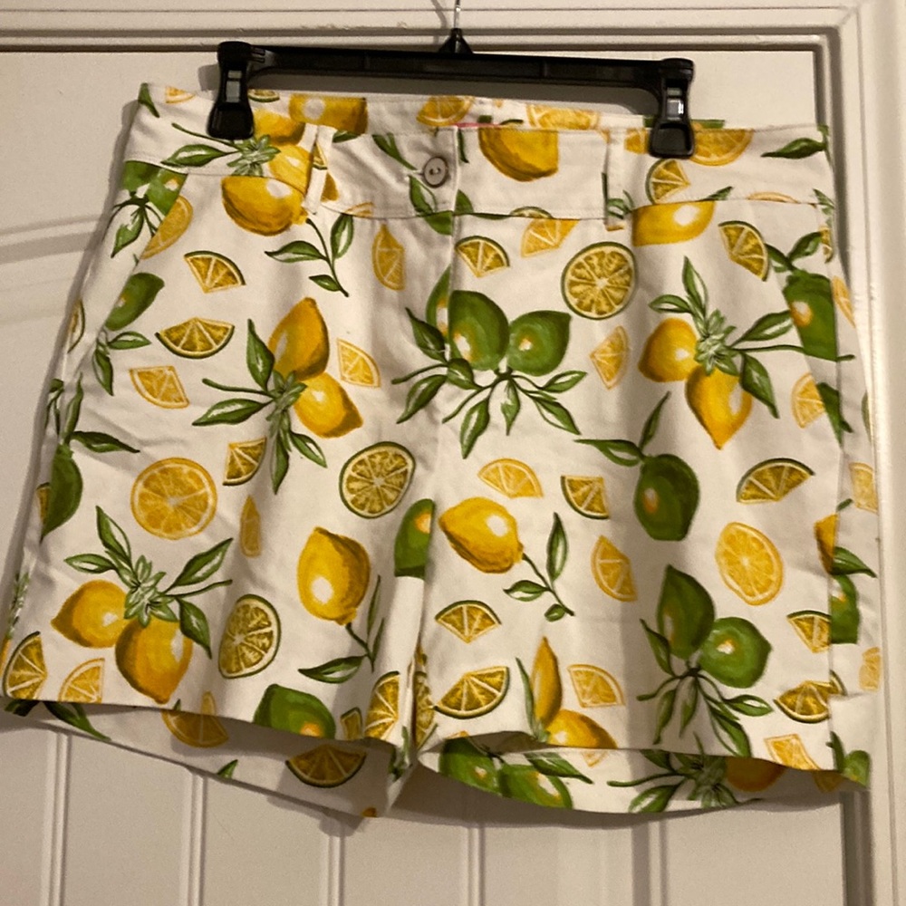 Lemon Print Shorts